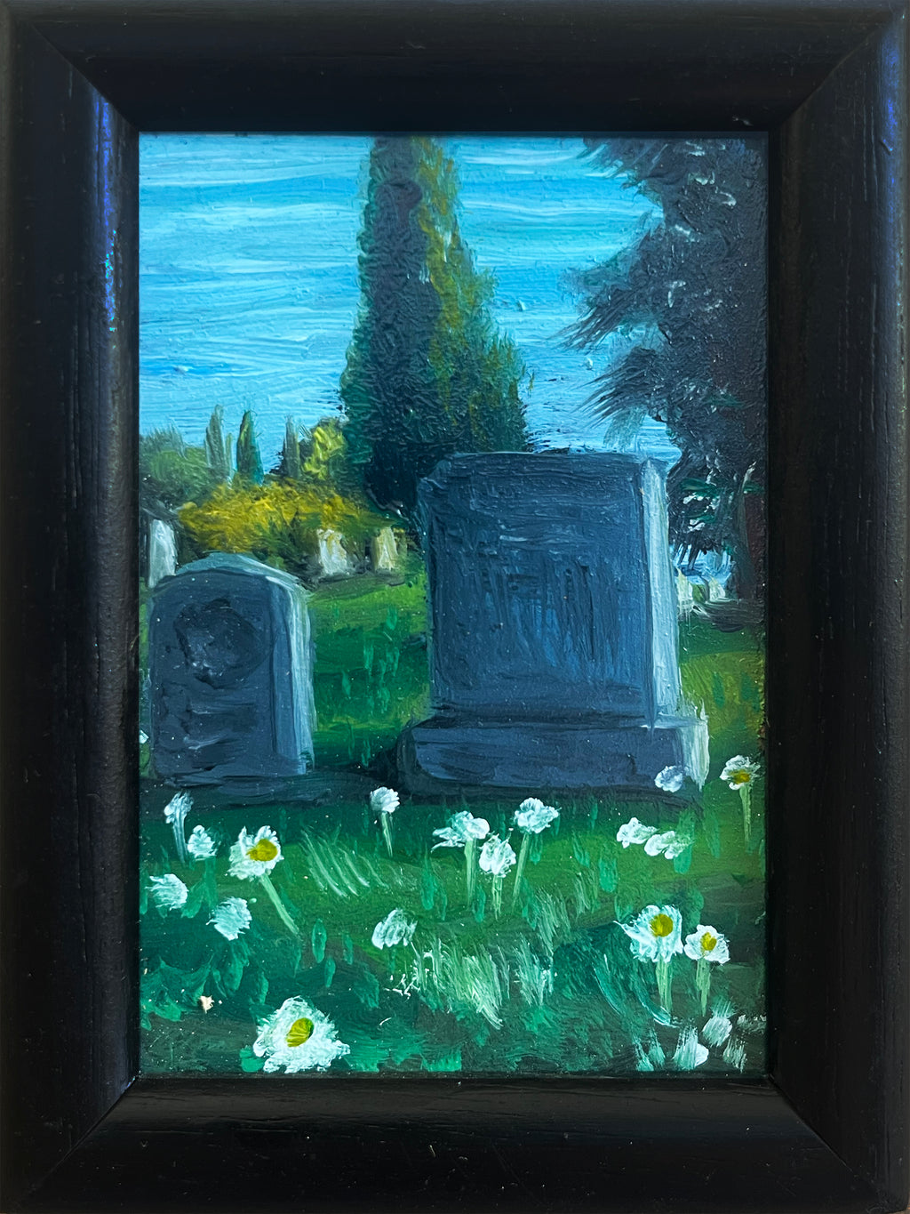 Cemetery Study (White Flowers Small)
