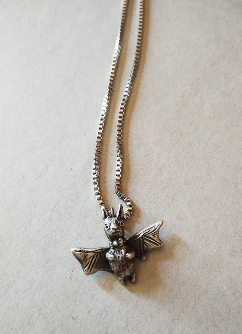 Handmade Bunny Bat Necklace