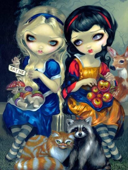 Alice and Snow White (canvas print)