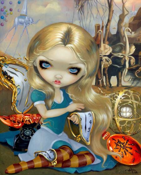 Alice in a Dali Dream (canvas print)